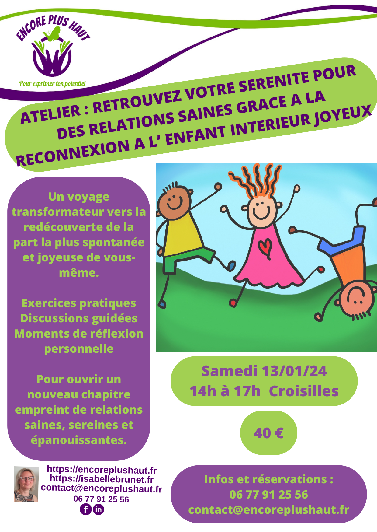 Retrouvez votre sérénité pour des relations saines grâce à la reconnexion à l'enfant intérieur joyeux