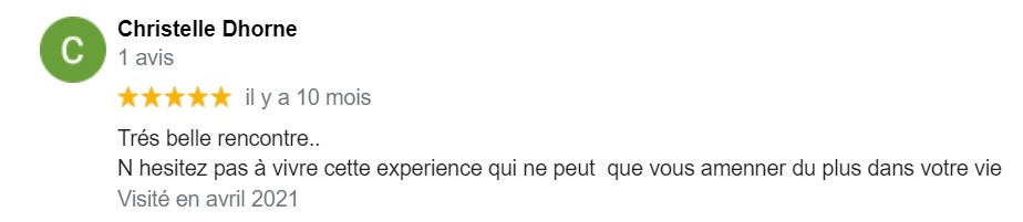 Avis google Christelle